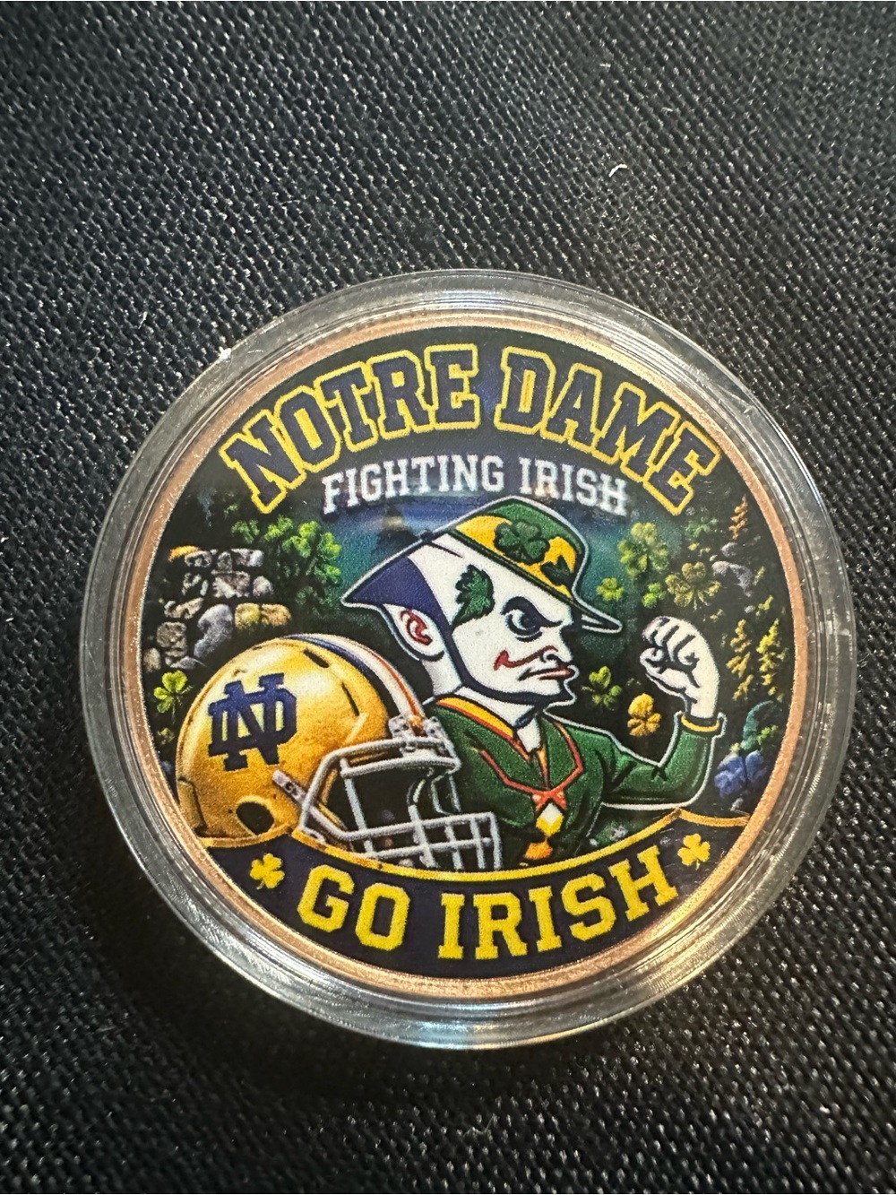 Notre Dame Fighting Irish 1 oz Copper Coin Collectible College Football